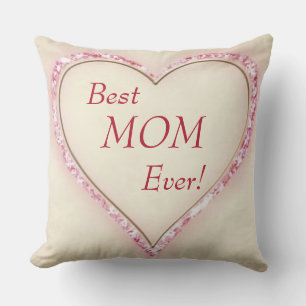 Cojín Decorativo El mejor MOM del corazón