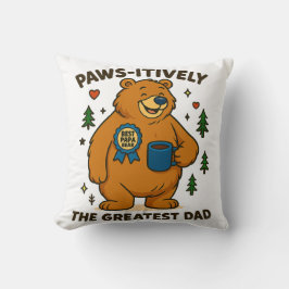 Cojín Decorativo El mejor oso de papá