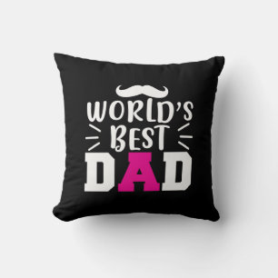 Cojín Decorativo El mejor padre del mundo del regalo para los padre