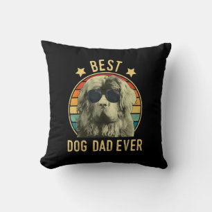 Cojín Decorativo El mejor padre del perro. regalo de papá de newf