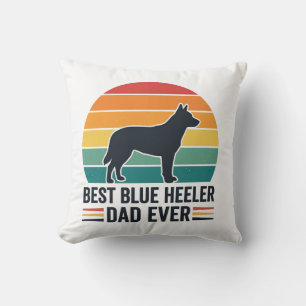 Cojín Decorativo El Mejor Papá Blue Heeler de Todos los Tiempos Dis
