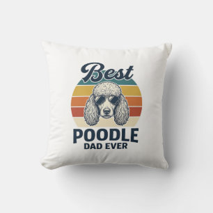 Cojín Decorativo El Mejor Papá Caniche de Todos los Tiempos Camiset