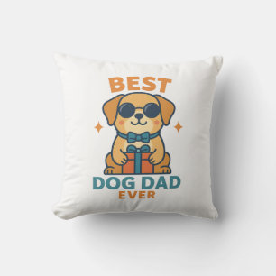 Cojín Decorativo El mejor papá de perro � Camiseta divertida para e