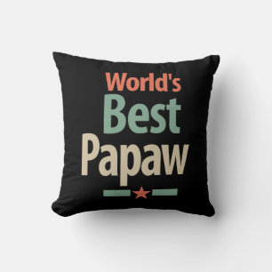 Cojín Decorativo El mejor papa del mundo   Regalo de padre
