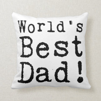 Cojín Decorativo El mejor papá del mundo tipado