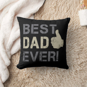 Cojín Decorativo El mejor papá para el ascenso de la cosecha del Dí