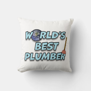 Cojín Decorativo El mejor plomero del mundo