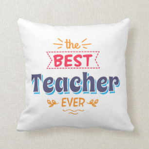 Cojín Decorativo El mejor profesor nunca