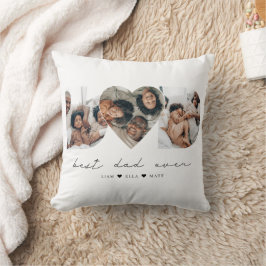 Cojín Decorativo El mejor regalo de Collage de fotos moderno para e