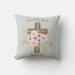 Cojín Decorativo El mejor regalo de la MADRE del Mundo - Cruz Flora