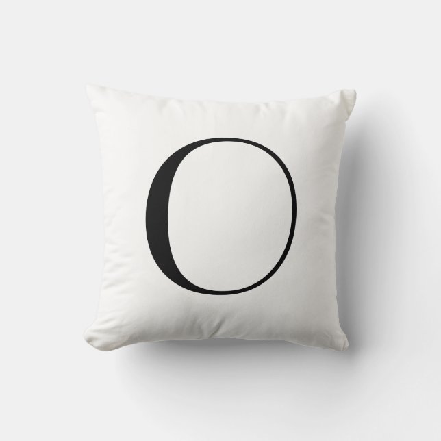 Cojín Decorativo El monograma soporta O (Anverso)