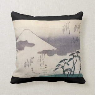 Cojín Decorativo El monte Fuji hermoso en Japón circa 1800s