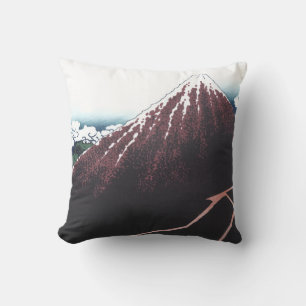Cojín Decorativo El monte Fuji Ukiyo-e por Hokusai, japonés