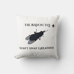 Cojín Decorativo El Mosquito Original del Bayou No Golpees la Gran