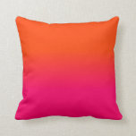 Cojín Decorativo El naranja de neón y el color rosado de neón de la<br><div class="desc">El naranja de neón y el color rosado de neón de la sombra de Ombre se descoloran. Sombras descoloradas de las rosas fuertes que empañan en el parecer anaranjado de neón una puesta del sol pintada el neón, naranja, caliente, rosado, ombre, sombra, color, se descolora, tiende, brillante, fluorescente, highlighter, escuela,...</div>