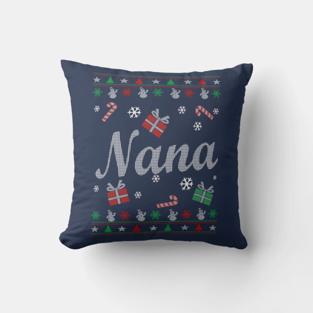Cojín Decorativo El navidad de Nana (Anverso)