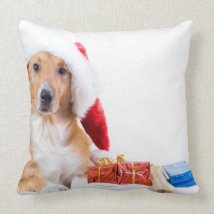 Cojín Decorativo El navidad persigue con la asta y los regalos