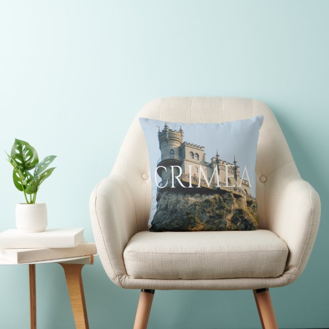 Cojín Decorativo El nido del castillo de Swallow en Crimea (Silla)