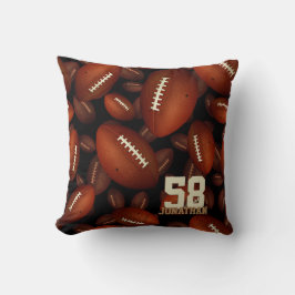 Cojín Decorativo El nombre de los niños y el número de camisetas de