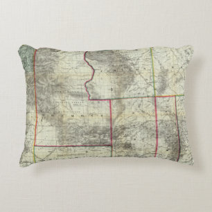 Cojín Decorativo El nuevo mapa de Holt, Wyoming