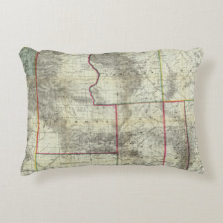 Cojín Decorativo El nuevo mapa de Holt, Wyoming