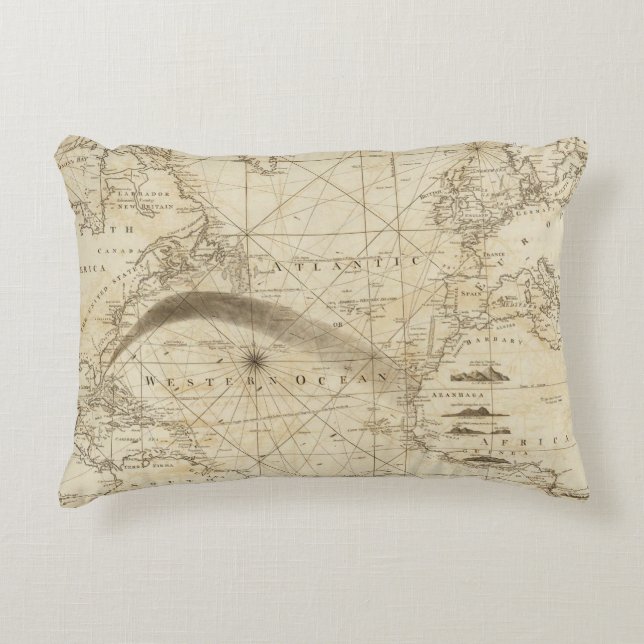 Cojín Decorativo El Océano Atlántico (Anverso)