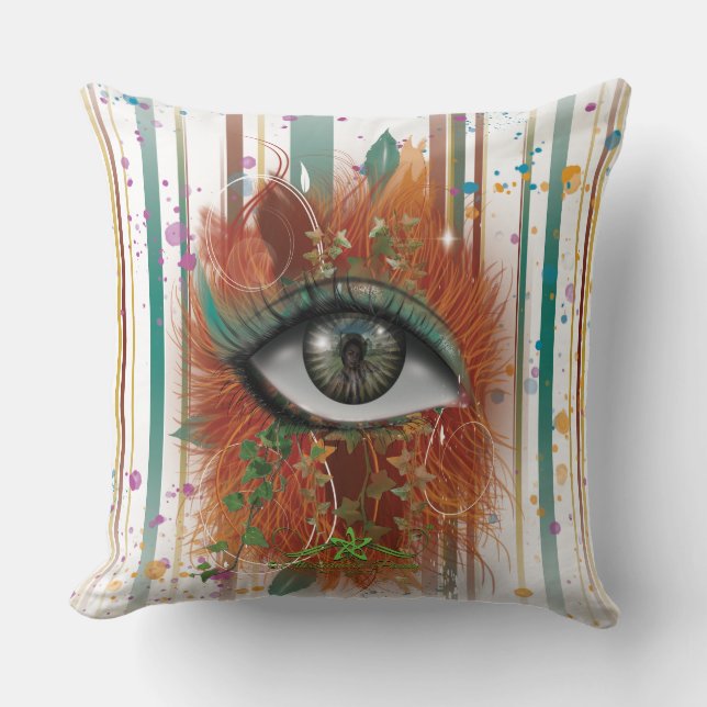 Cojín Decorativo El ojo de Nikole (Anverso)