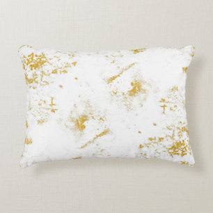 Cojín Decorativo El oro estriba la textura. Elemento de diseño de t