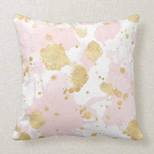 Cojín Decorativo El oro rosado de Rubor salpica el extracto