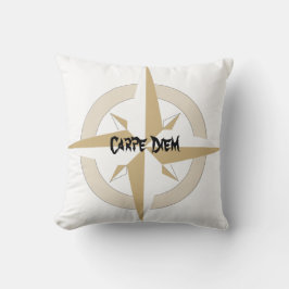 Cojín Decorativo El oro y la brújula blanca