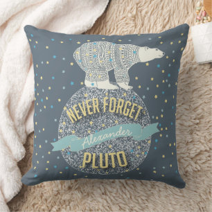 Cojín Decorativo El oso polar de Plutón nunca se olvida