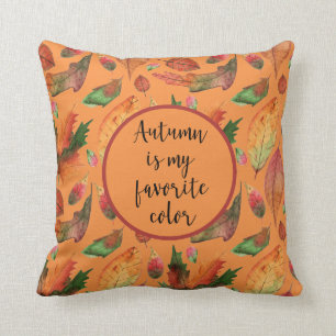 Cojín Decorativo El otoño es mi color favorito