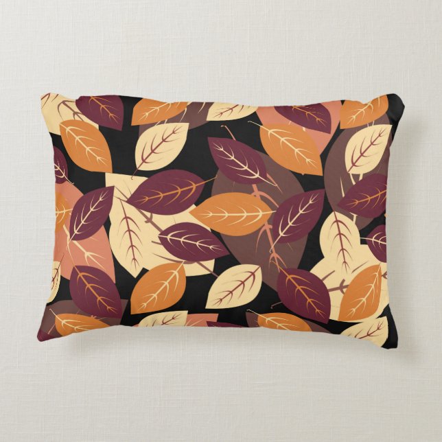 Cojín Decorativo El Otoño Sencillo Deja Oscuro (Reverso)
