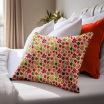 Cojín Decorativo El otoño vibrante deja un patrón multicolor<br><div class="desc">Perfecto para regalos de otoño y ocasiones,  este vibrante patrón de hojas multicolores le dará alegría a su habitación</div>