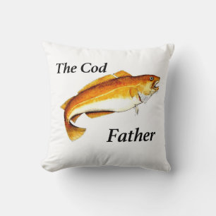 Cojín Decorativo El padre del bacalao es el regalo ideal de la pesc