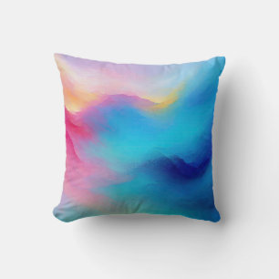 Cojín Decorativo El paisaje marino rosa y azul "Shroudglen".