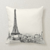 El paisaje urbano de París de la torre Eiffel