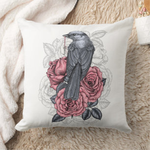 Cojín Decorativo El pájaro con la llave de plata