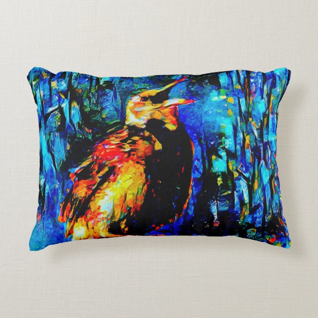 Cojín Decorativo El pájaro solitario 2 (Anverso)