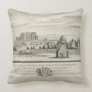 Cojín Decorativo El palacio y la pieza de San Jaime de la ciudad de