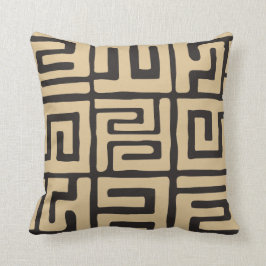 Cojín Decorativo El paño geométrico de Kuba inspiró tono de la