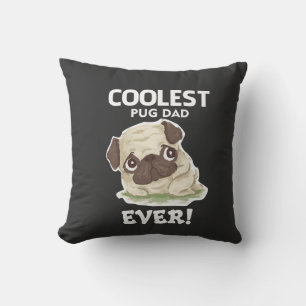Cojín Decorativo El papá pug más genial de todos