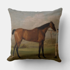 Cojín Decorativo el paseo del rancho de la granja del caballo se