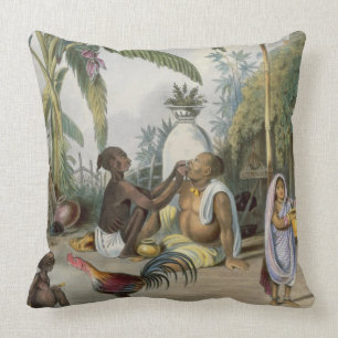 Cojín Decorativo El peluquero del pueblo, platea 6 de "indios",