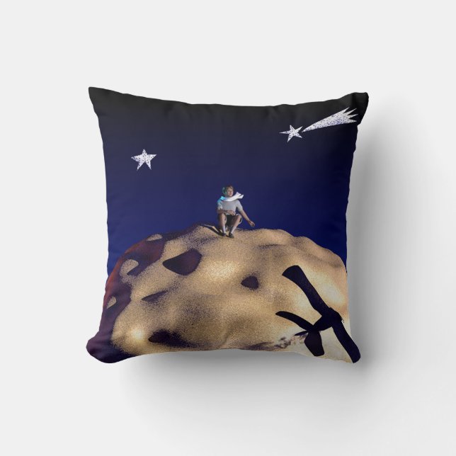 Cojín Decorativo EL PEQUEÑO PRÍNCIPE tras el príncipe Pillow (Anverso)