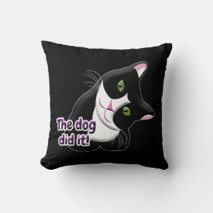 Cojín Decorativo El perro lo hizo Cat