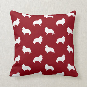 Cojín Decorativo El perro pastelero Shetland Shellhouettes Patrón 