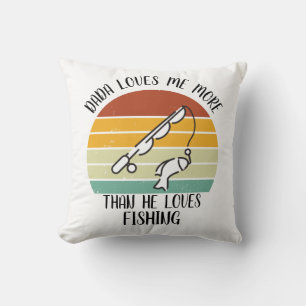 Cojín Decorativo El personalizado Dada Me Ama Más De Lo Que Ama Pes