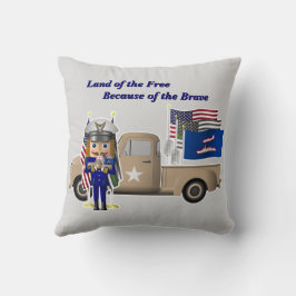 Cojín Decorativo El petardo de la Guardia Costera con un pequeño ca