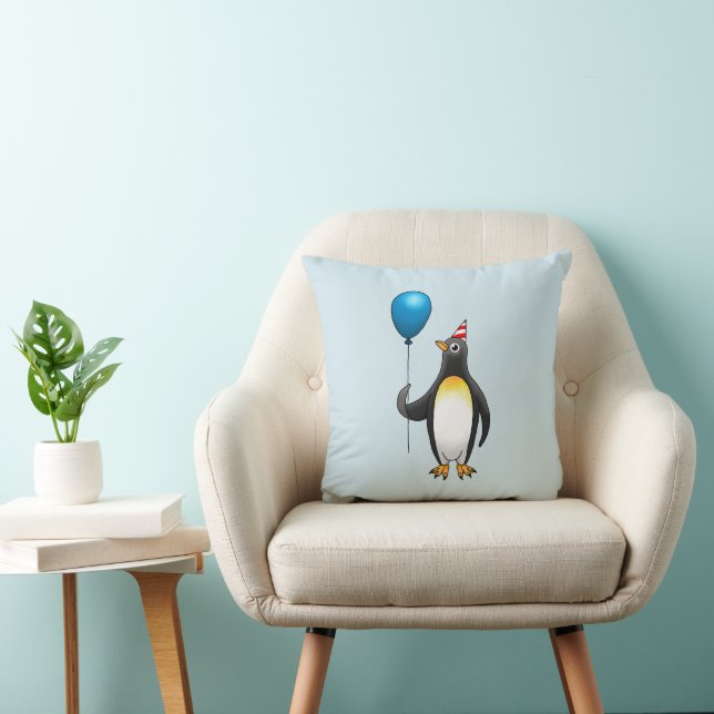 Cojín Decorativo El Pingüino de la Fiesta (Silla)